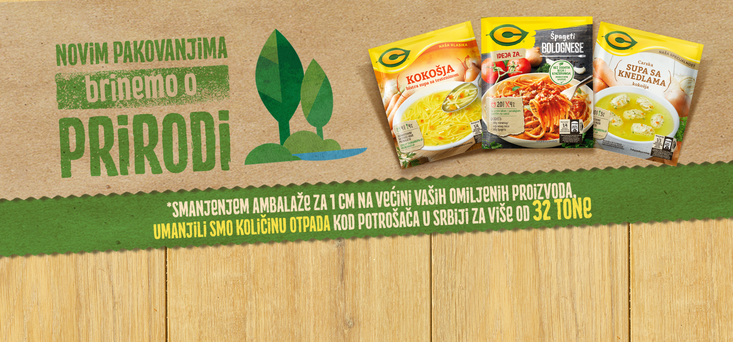 Novim pakovanjima brinemo o prirodi