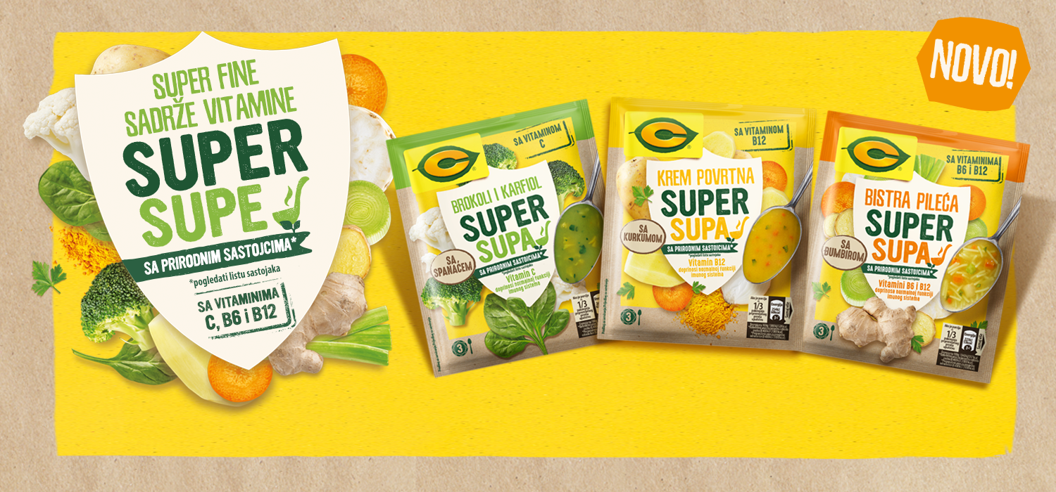 Super fine sadrže vitamine: Nove C Super supe!