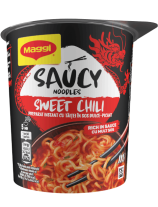 MAGGI Saucy Noodles, instant rezanci u slatko-ljutom sosu, čaša, 75 g