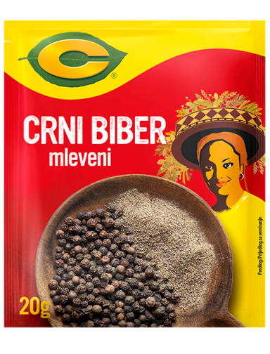 C Mleveni crni biber, kesica 20g FOP