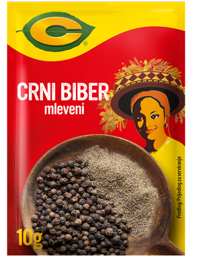 C Mleveni crni biber, kesica 10g FOP