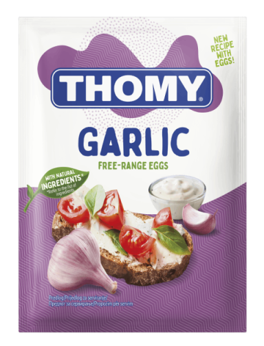 THOMY Garlic majoneazni sos, kesica 80 g FOP