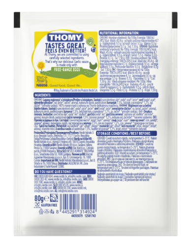 THOMY Garlic majonezni sos, kesica 80 g BOP