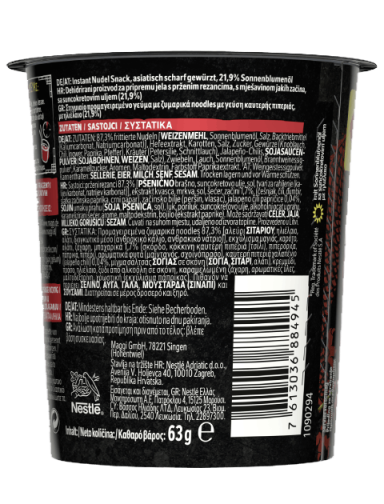 MAGGI Magic Asia Noodles, instant rezanci sa čilijem, čaša, 63g_BOP