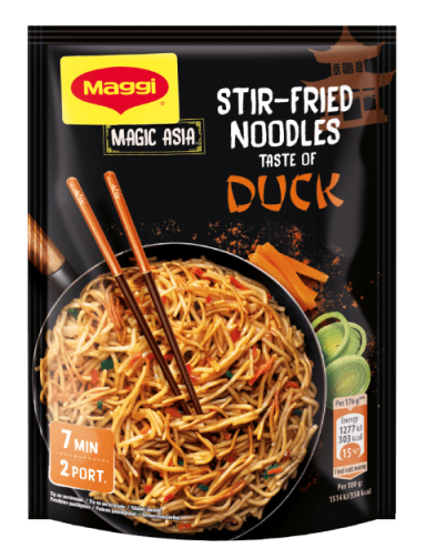 MAGGI Magic Asia Stir-Fried Noodles,  rezanci sa ukusom pačetine, kesica, 119g_FOP