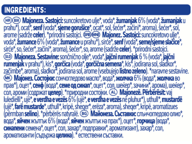 THOMY majonez, kesica sa čepom 263g_ingredient