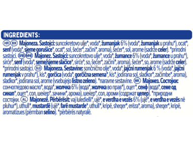 C senf delikates, dojpak, 380g_ingredients