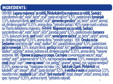 THOMY Smoky BBQ majonezni sos, vrećica s čepom 220 g_ingredient