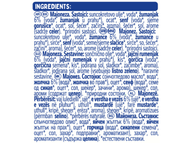 THOMY majonez, staklena tegla 611g_ingredients