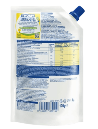 Thomy Mayo Delicatess doypack 170g BOP white background