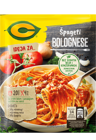 C ideja za špagete bolonjeze