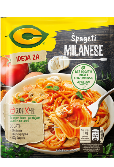 C ideja za spagete milanese