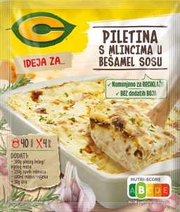 C Ideja za Piletina s mlincima u bešamel sosu, 35g