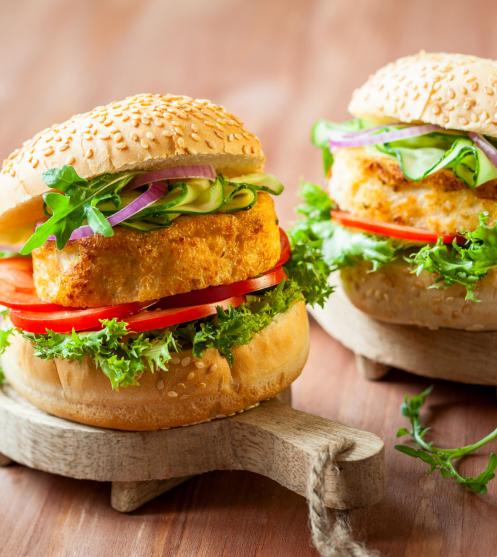Fish burger sa belom ribom